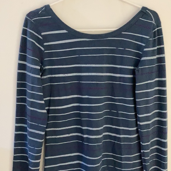 Billabong Striped Blue and White Dress - Picture 3 of 8